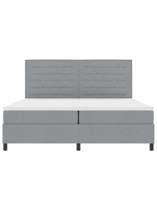Kontinentaalvoodi madratsiga helehall 200 x 200 cm kangas