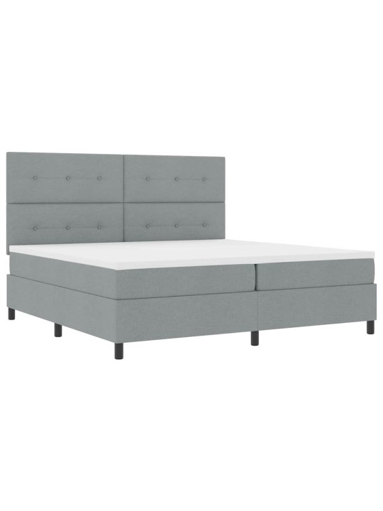 Kontinentaalvoodi madratsiga helehall 200 x 200 cm kangas