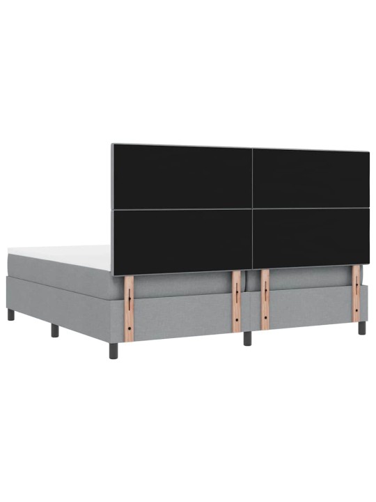 Kontinentaalvoodi madratsiga helehall 200 x 200 cm kangas