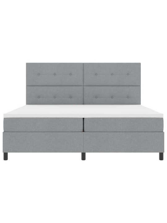 Kontinentaalvoodi madratsiga helehall 200 x 200 cm kangas