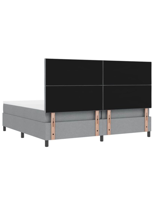 Kontinentaalvoodi madratsiga helehall 200 x 200 cm kangas