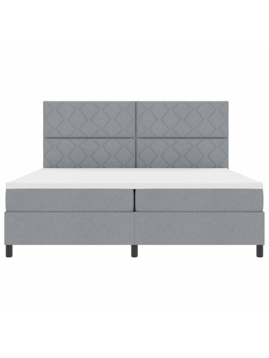Kontinentaalvoodi madratsiga helehall 200 x 200 cm kangas