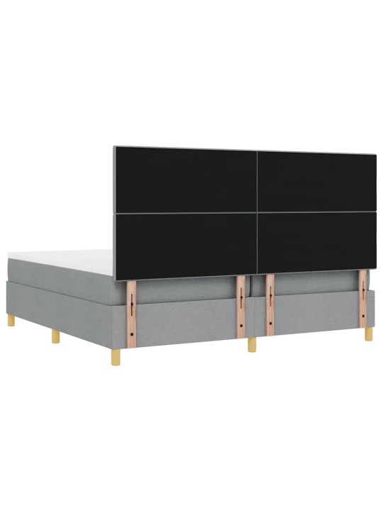 Kontinentaalvoodi madratsiga helehall 200 x 200 cm kangas