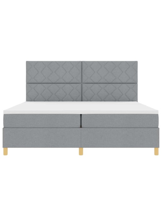 Kontinentaalvoodi madratsiga helehall 200 x 200 cm kangas