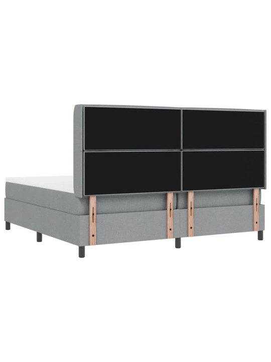 Kontinentaalvoodi madratsiga helehall 200 x 200 cm kangas