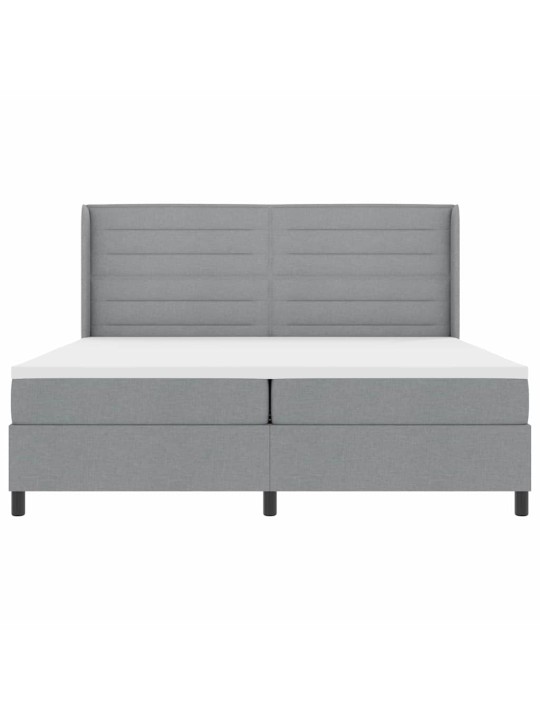 Kontinentaalvoodi madratsiga helehall 200 x 200 cm kangas