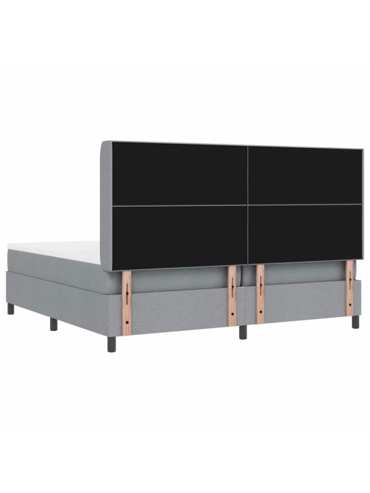 Kontinentaalvoodi madratsiga helehall 200 x 200 cm kangas