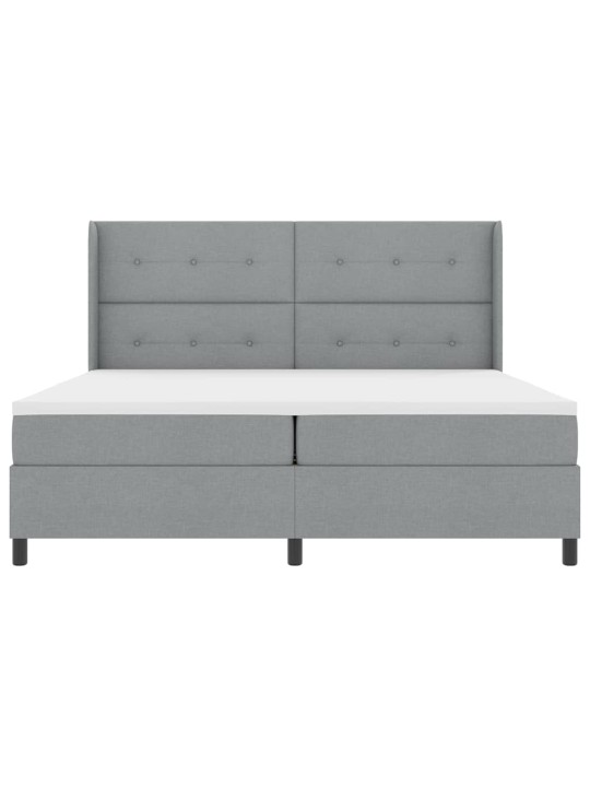 Kontinentaalvoodi madratsiga helehall 200 x 200 cm kangas