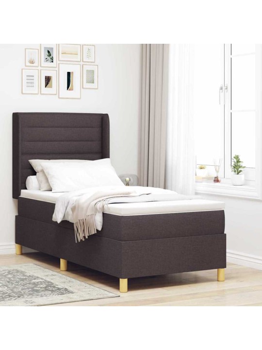 Kontinentaalvoodi madratsiga pruun 80 x 200 cm kangas
