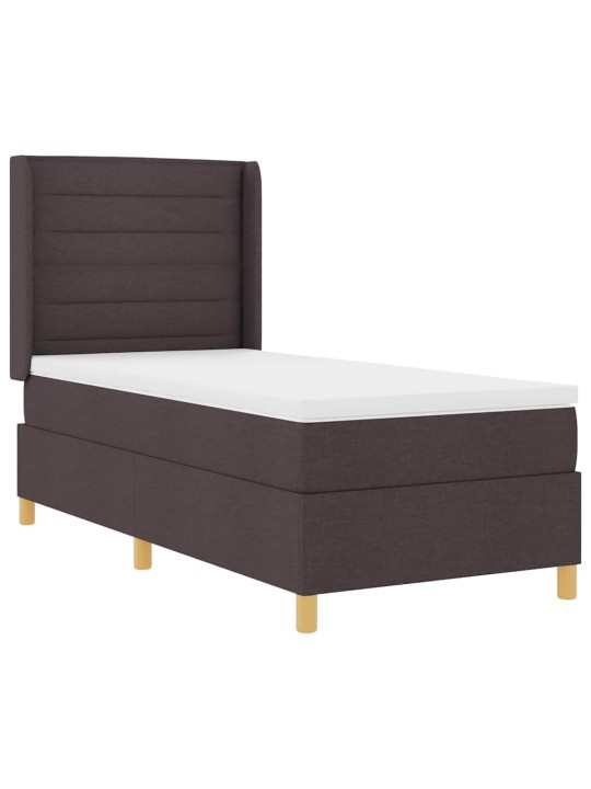 Kontinentaalvoodi madratsiga pruun 80 x 200 cm kangas