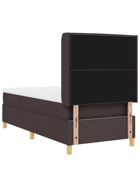 Kontinentaalvoodi madratsiga pruun 80 x 200 cm kangas
