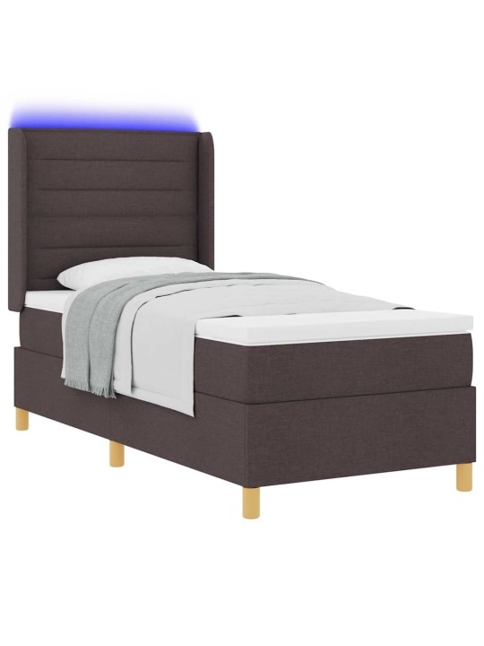 Kontinentaalvoodi madratsiga pruun 80 x 200 cm kangas