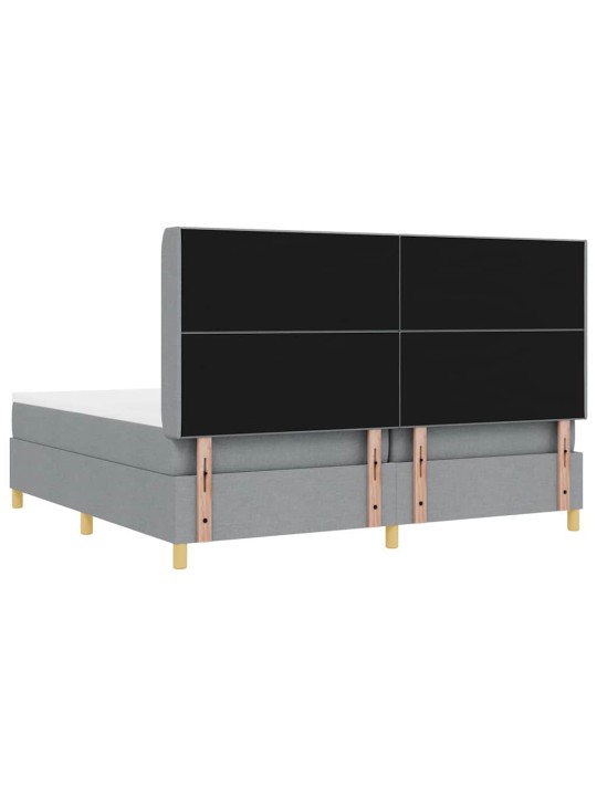 Kontinentaalvoodi madratsiga helehall 200 x 200 cm kangas