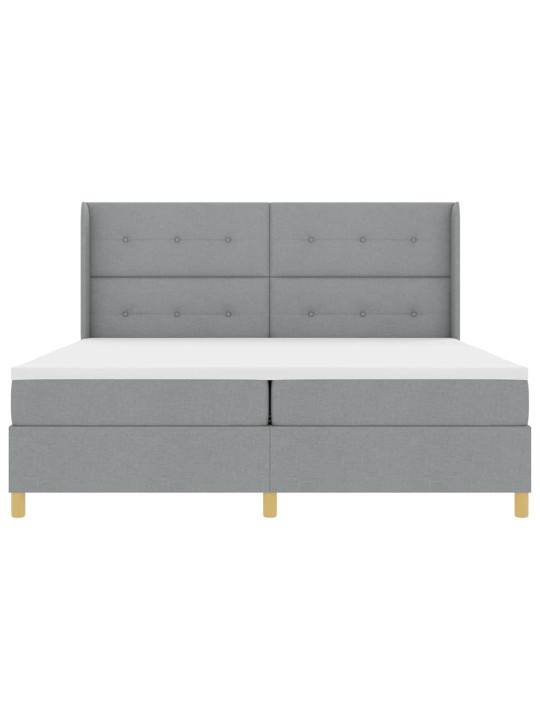 Kontinentaalvoodi madratsiga helehall 200 x 200 cm kangas