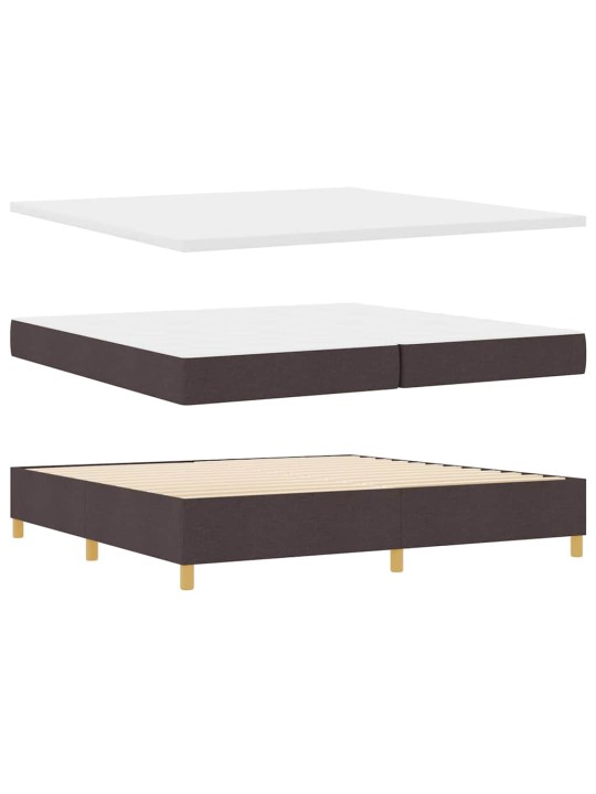 Kontinentaalvoodi madratsiga pruun 200 x 200 cm kangas