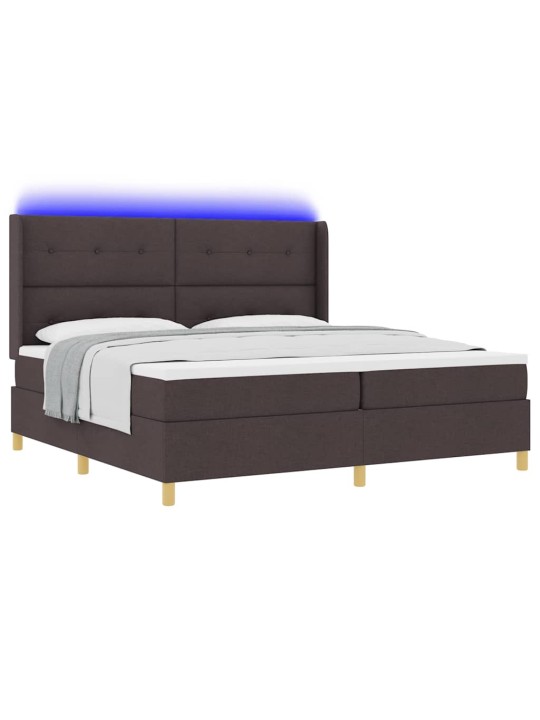 Kontinentaalvoodi madratsiga pruun 200 x 200 cm kangas