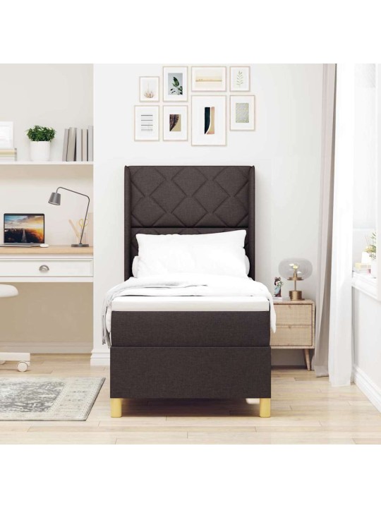 Kontinentaalvoodi madratsiga pruun 80 x 200 cm kangas