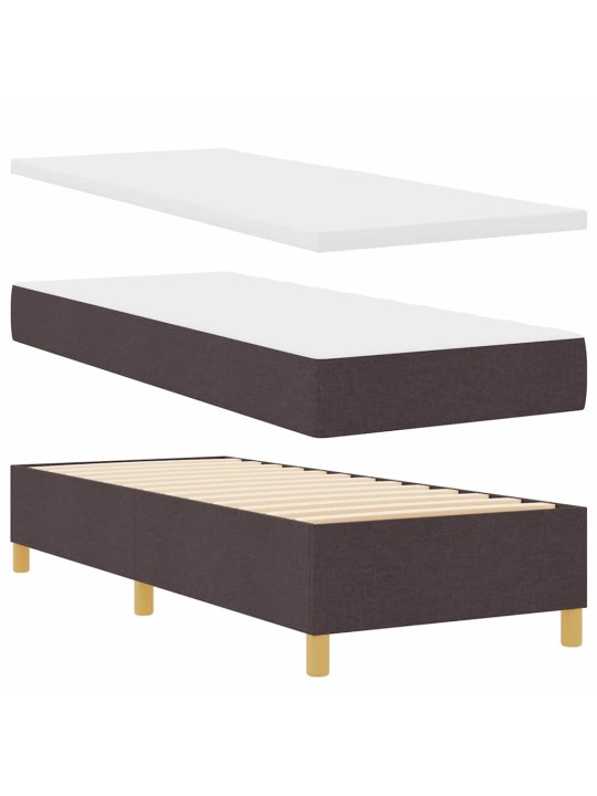 Kontinentaalvoodi madratsiga pruun 80 x 200 cm kangas