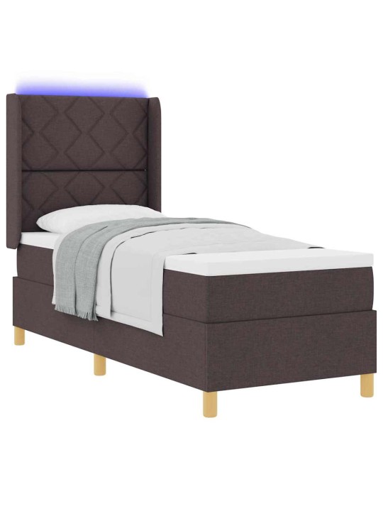 Kontinentaalvoodi madratsiga pruun 80 x 200 cm kangas