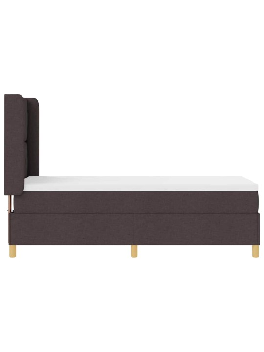 Kontinentaalvoodi madratsiga pruun 80 x 200 cm kangas