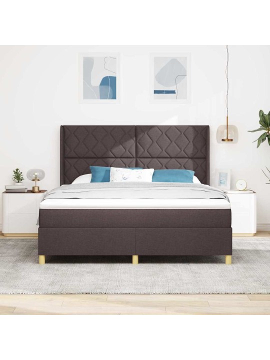 Kontinentaalvoodi madratsiga pruun 180 x 200 cm kangas