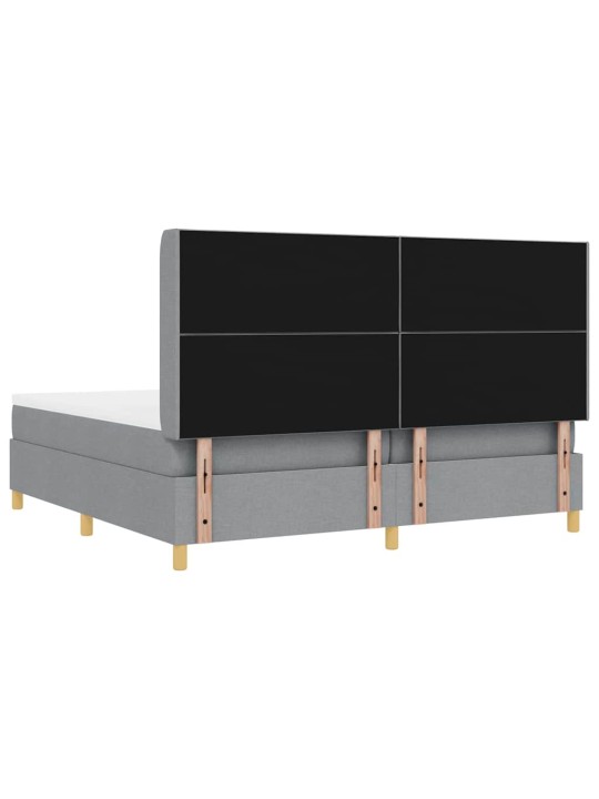 Kontinentaalvoodi madratsiga helehall 200 x 200 cm kangas