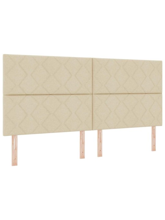 Kontinentaalvoodi madratsiga kreemjas 200 x 200 cm kangas