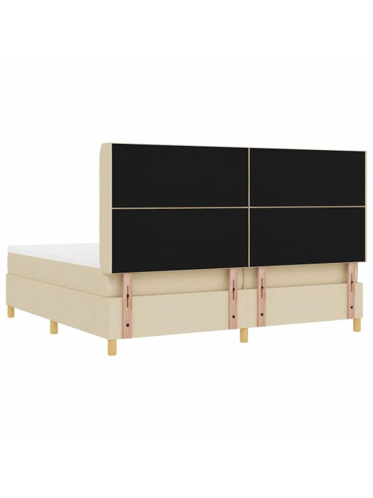 Kontinentaalvoodi madratsiga kreemjas 200 x 200 cm kangas
