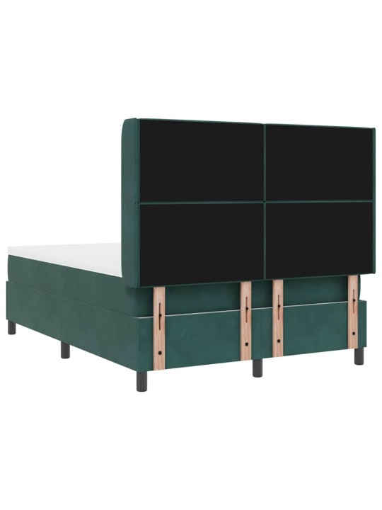 Kontinentaalvoodi madratsiga roheline 140 x 190 cm samet