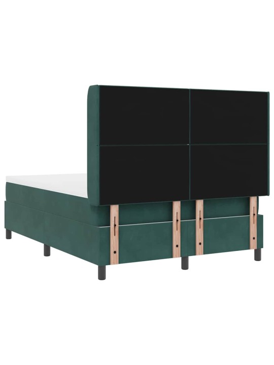 Kontinentaalvoodi madratsiga roheline 140 x 190 cm samet