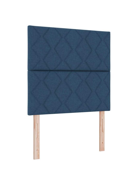 Kontinentaalvoodi madratsi ja peatsiga sinine 120 x 190 cm kangas