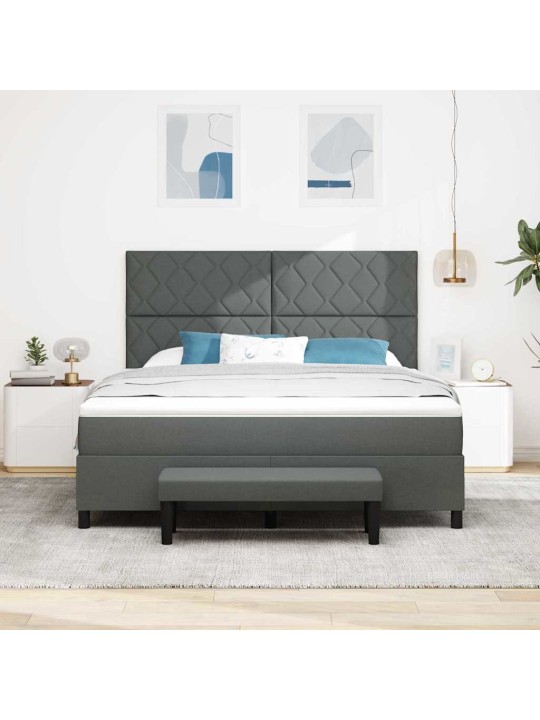 Kontinentaalvoodi madratsiga tumehall 180 x 200 cm kangas