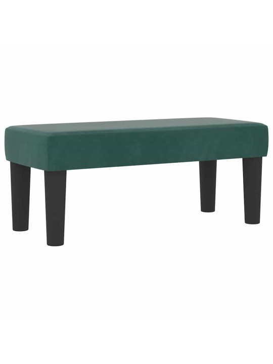 Kontinentaalvoodi madratsiga tume rohelise 90 x 190 cm samet