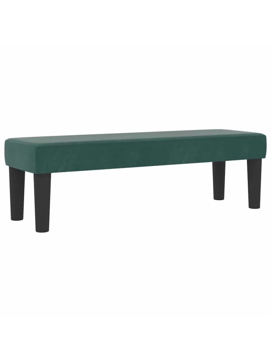 Kontinentaalvoodi madratsiga tume rohelise 140 x 190 cm samet