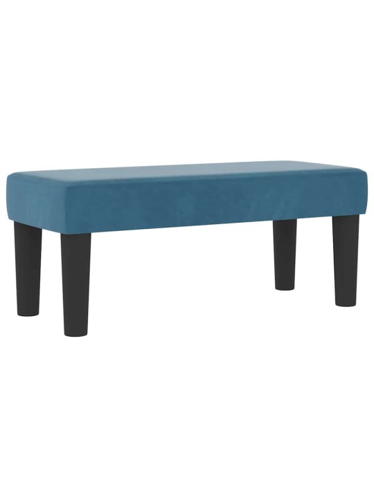 Kontinentaalvoodi madratsiga tumesinine 100 x 200 cm samet