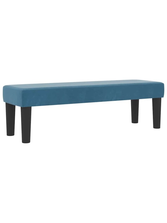 Kontinentaalvoodi madratsiga tumesinine 140 x 190 cm samet