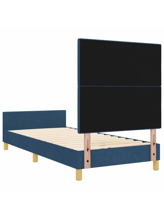 Voodi raam peaga sinine 90 x 200 cm kangas