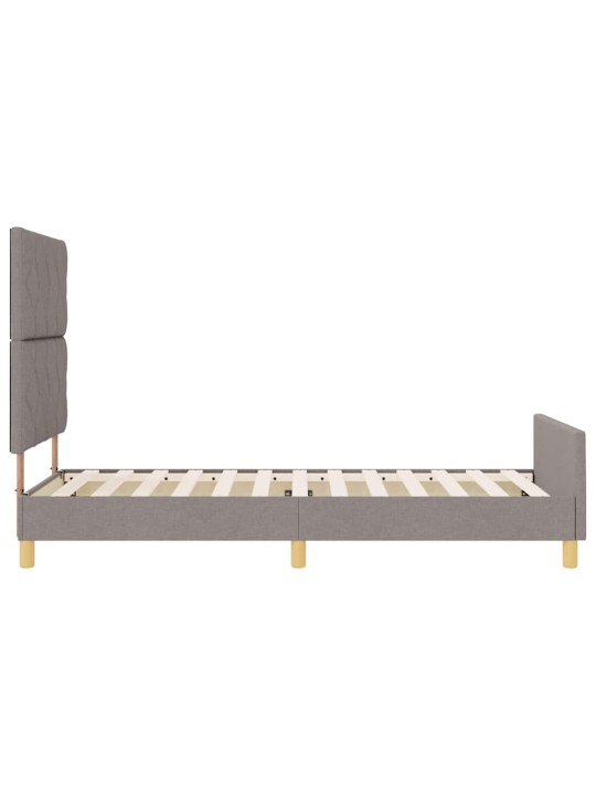 Voodi raam peaga pruunikashall 100 x 200 cm kangas