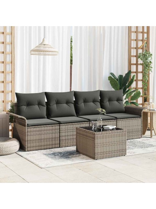 Aia diivanikomplekt padjaga padjaga 5 tk hall 55 x 55 x 37 cm