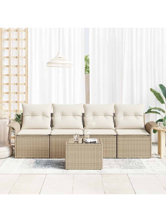 Aia diivanikomplekt padjaga 5 tk beez ja koor 55 x 55 x 37 cm