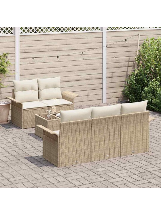 Aia diivanikomplekt padjaga 6 tk beez ja koor 55 x 55 x 37 cm