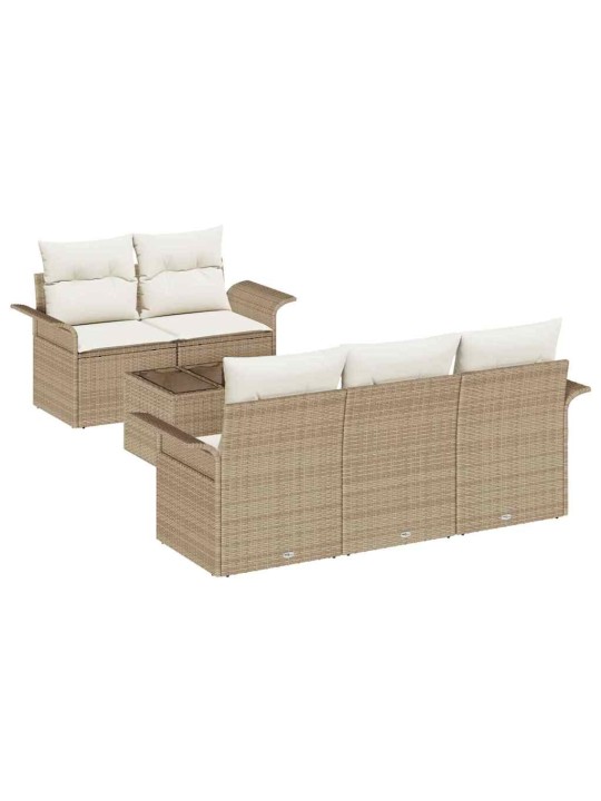 Aia diivanikomplekt padjaga 6 tk beez ja koor 55 x 55 x 37 cm