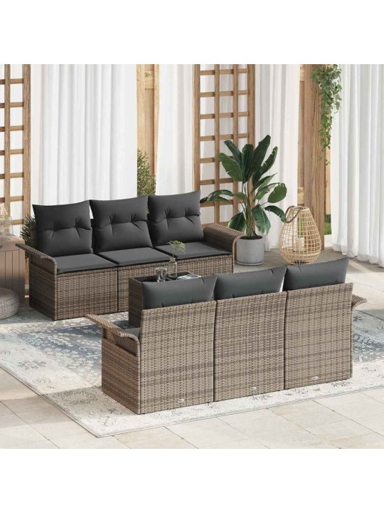 Aia diivanikomplekt padjaga padjaga 7 tk hall 55 x 55 x 37 cm