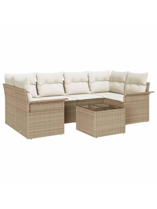 Aia diivanikomplekt padjaga 7 tk beez ja koor 55 x 55 x 37 cm