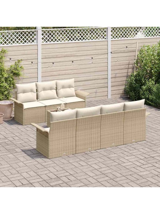 Aia diivanikomplekt padjaga 8 tk beez ja koor 55 x 55 x 37 cm