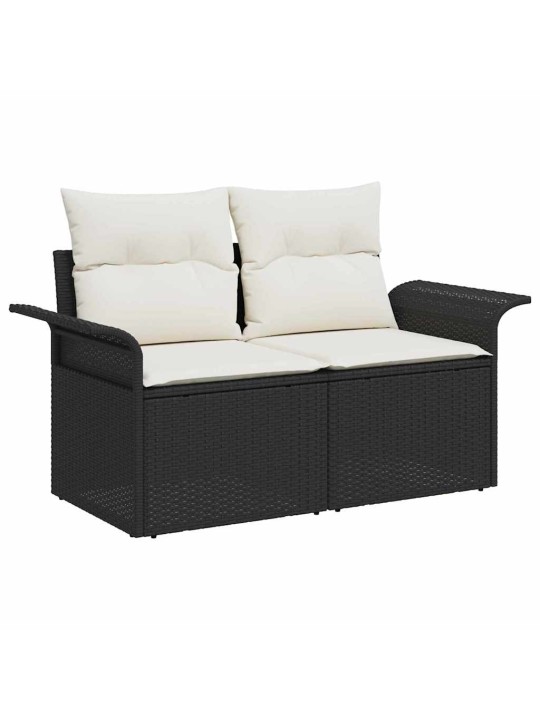 Aia diivanikomplekt padjaga 8 tk must, kreem 55 x 55 x 37 cm