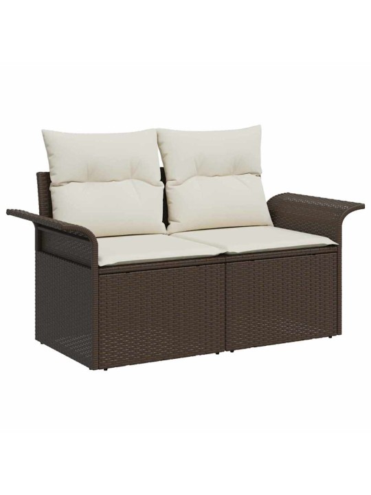 Aia diivanikomplekt padjaga 8 tk pruun, kreem 55 x 55 x 37 cm