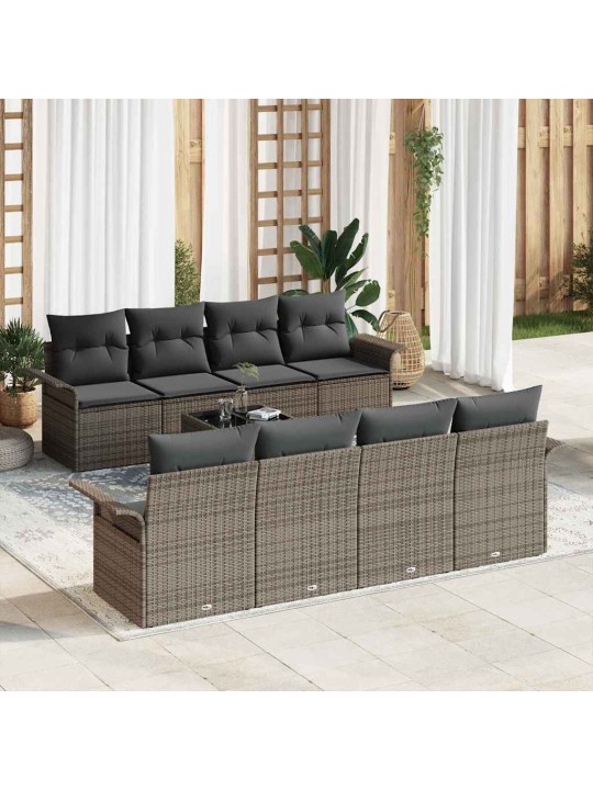 Aia diivanikomplekt padjaga padjaga 9 tk hall 55 x 55 x 37 cm