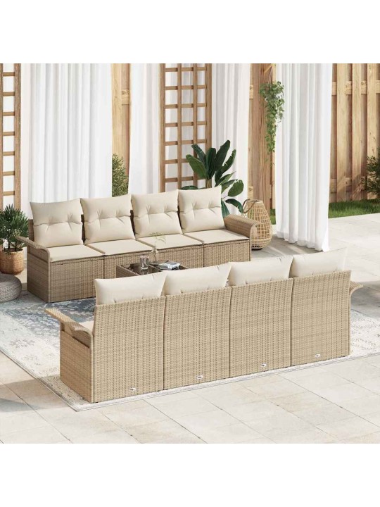 Aia diivanikomplekt padjaga 9 tk beez ja koor 55 x 55 x 37 cm
