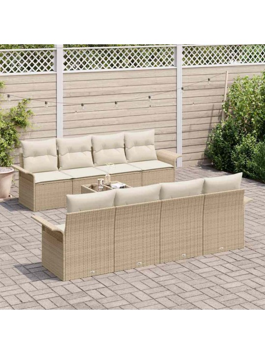 Aia diivanikomplekt padjaga 9 tk beez ja koor 55 x 55 x 37 cm